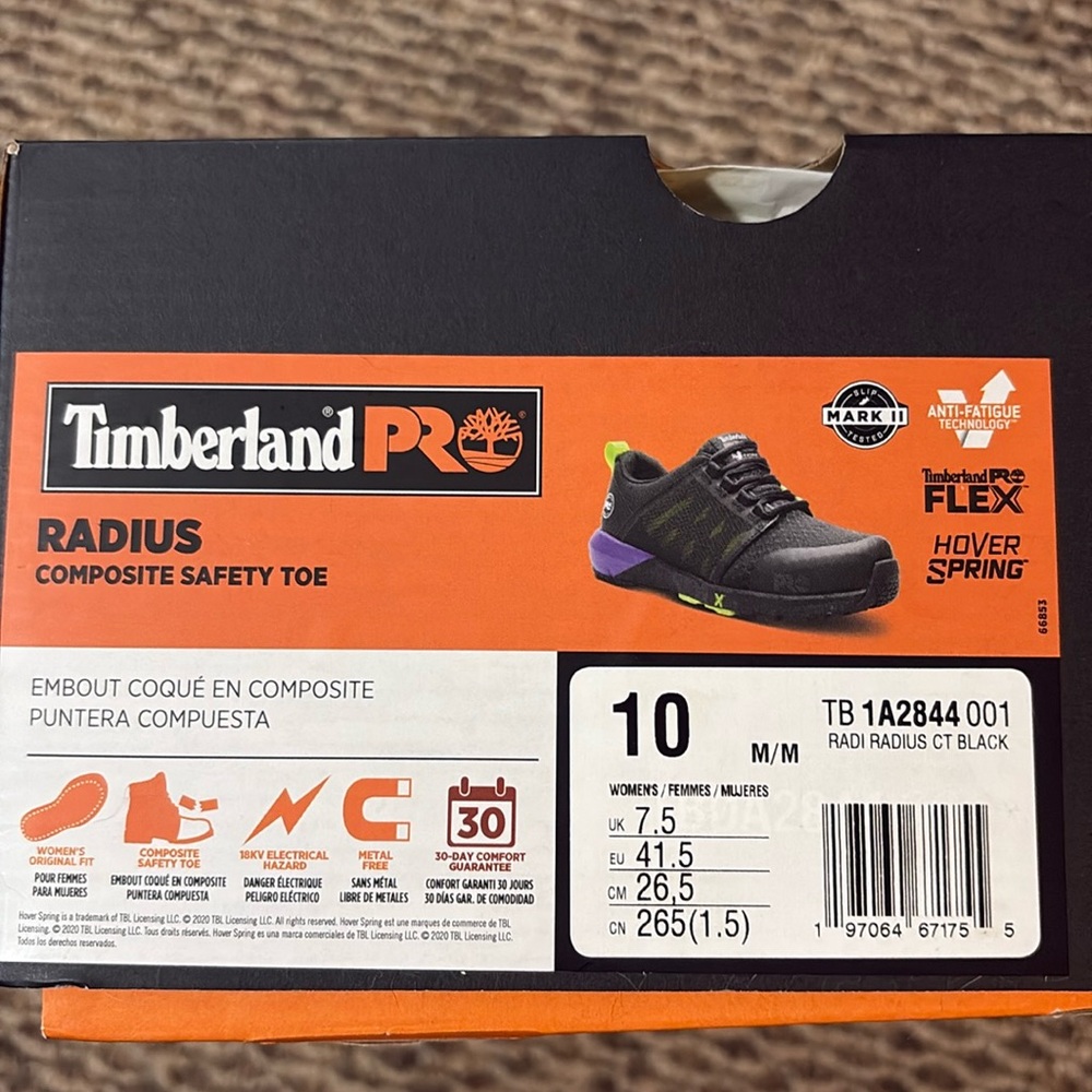 Timberland Pro Radius Composite Toe Sneaker size
10 Women's